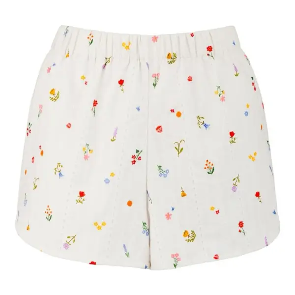 Relaxed Eyelet Short