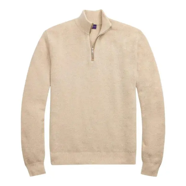Cashmere Half Zip Sweater