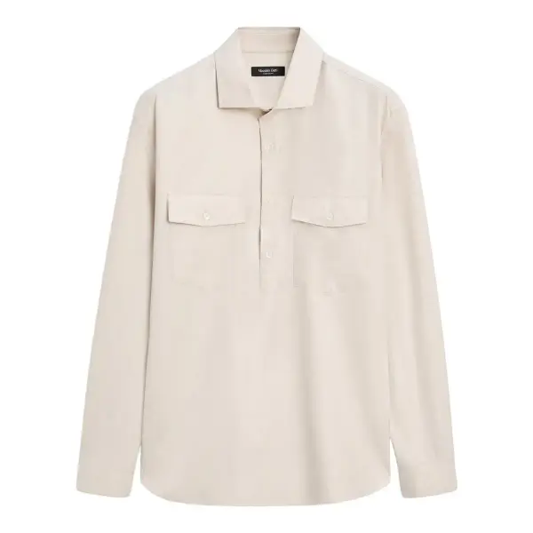 Cotton Shirt with Pockets