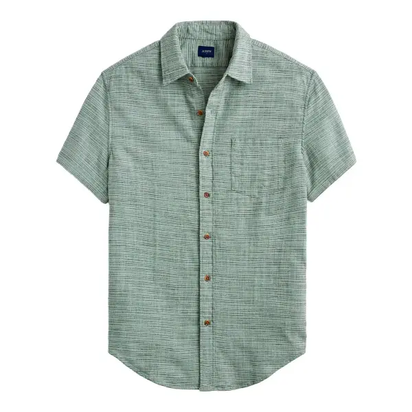 Short Sleeve Slub Dobby Shirt
