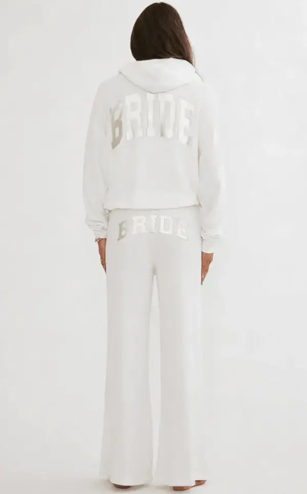 Clarabelle Pant White | Bridal Sweat Set | Beach Riot