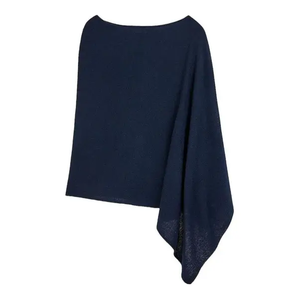 Cashmere-Wool Blend Poncho