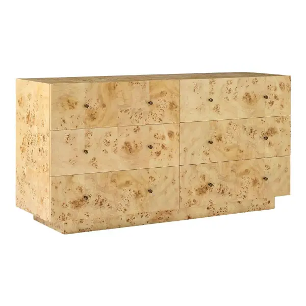 Burl 6-Drawer Dresser (60")