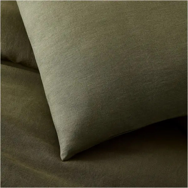 European Flax Linen Ruffle Duvet Cover & Shams