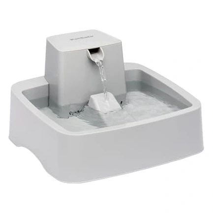 PetSafe Oasys 1 Gallon (128 Ounce) Medium Pet Fountain - Cat or Medium Breed Dog Water Fountain - Dishwasher Safe Filtered Water Dispenser with Flow Control - Filters Included - Easy to Clean