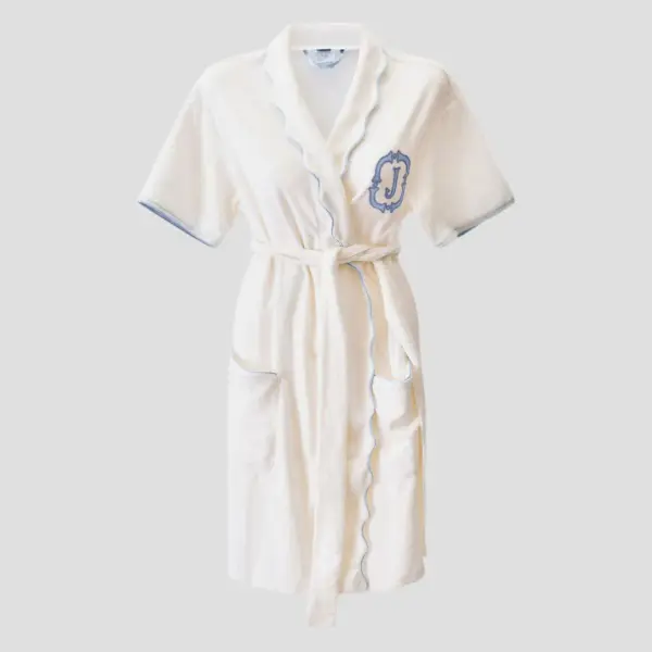 Women’s Short Scallop Lightweight Robe