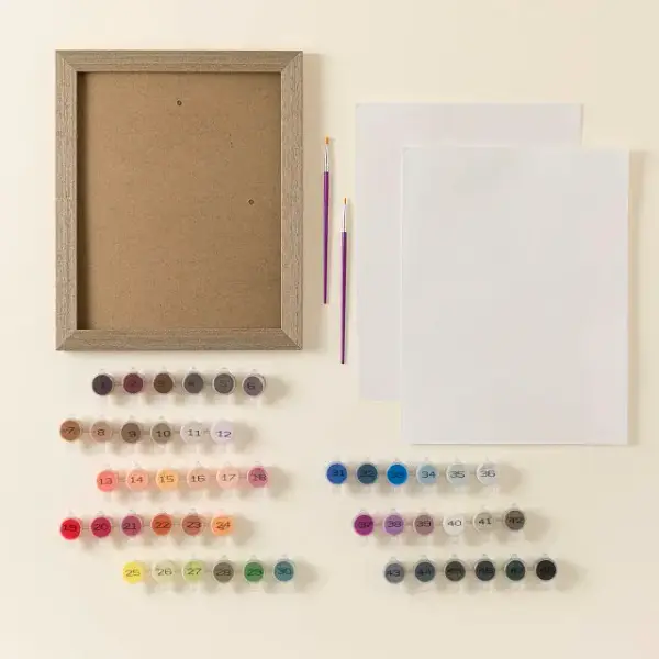 Paint By Numbers Framed Portrait Kit