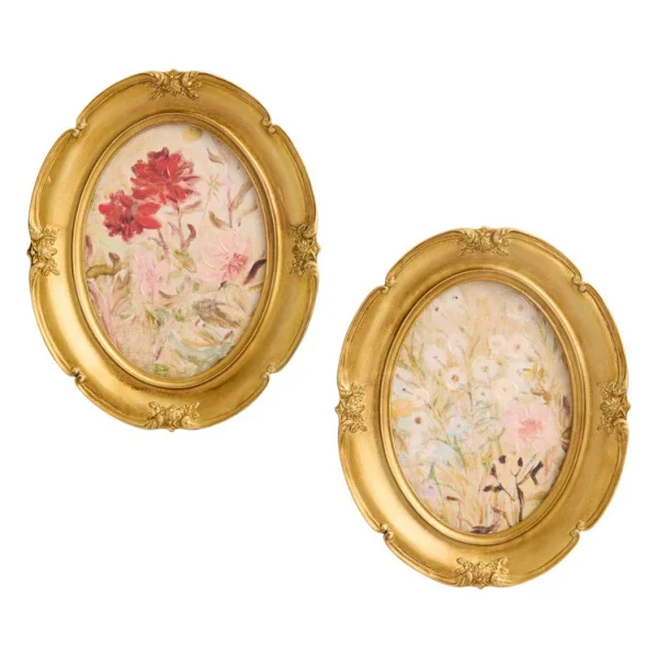 Ornate Florals by Tadeusz Makowski Framed Wall Art 2 Piece