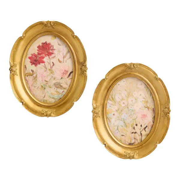 Ornate Florals by Tadeusz Makowski Framed Wall Art 2 Piece
