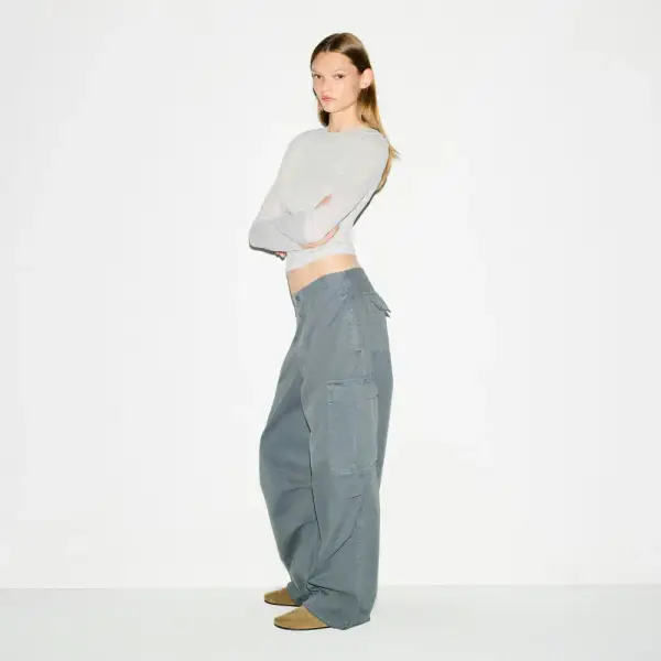 OUTDOOR WOVEN OVERSIZED CARGO PANT | ZIRCON