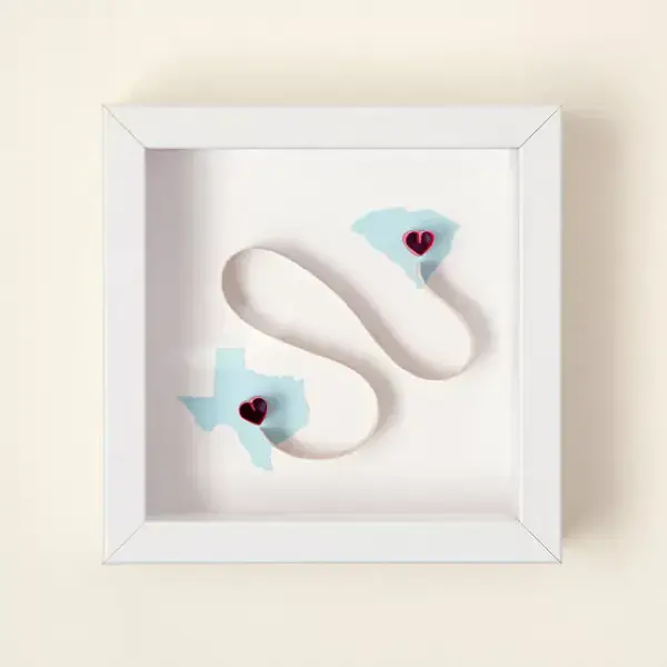 Love Across States 3D Art