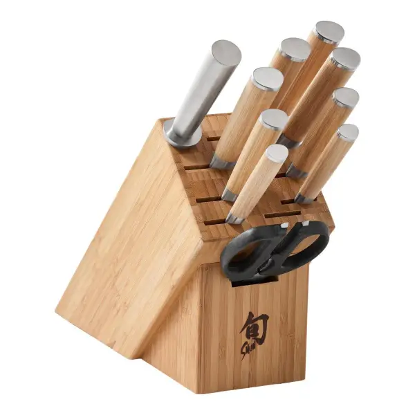 Classic Blonde Knife Block Set Of 11