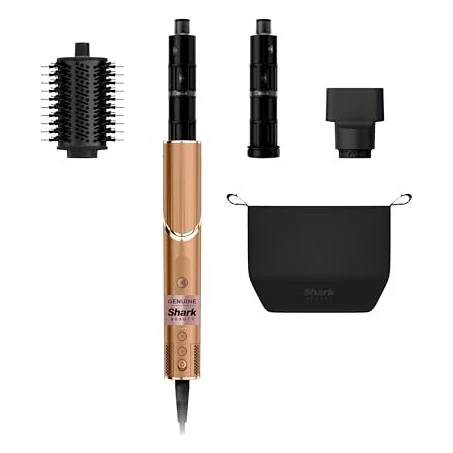 Shark FlexStyle | Air Multi-Styler & Drying System | Hair Dryer Brush for Blowouts with Coanda Auto- Wrap Curlers, Oval Brush, Concentrator Attachment & Storage Bag | Copper (Spec. Edition) | HD433CP