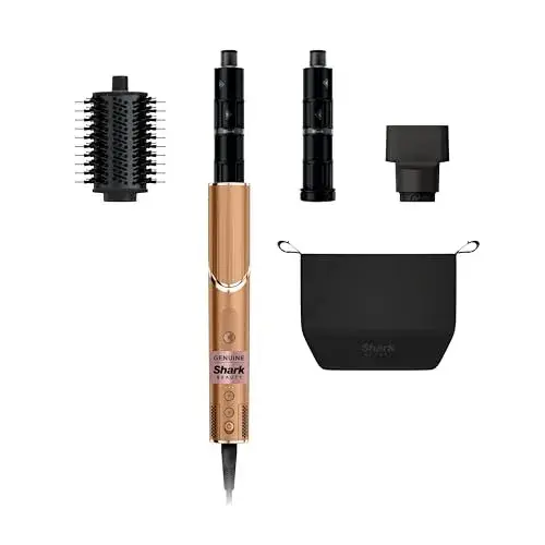 Shark FlexStyle | Air Multi-Styler & Drying System | Hair Dryer Brush for Blowouts with Coanda Auto- Wrap Curlers, Oval Brush, Concentrator Attachment & Storage Bag | Copper (Spec. Edition) | HD433CP