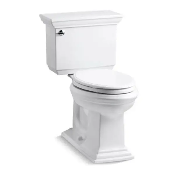Memoirs 1.28 GPF Two-Piece Elongated Comfort Height Toilet with AquaPiston Technology
