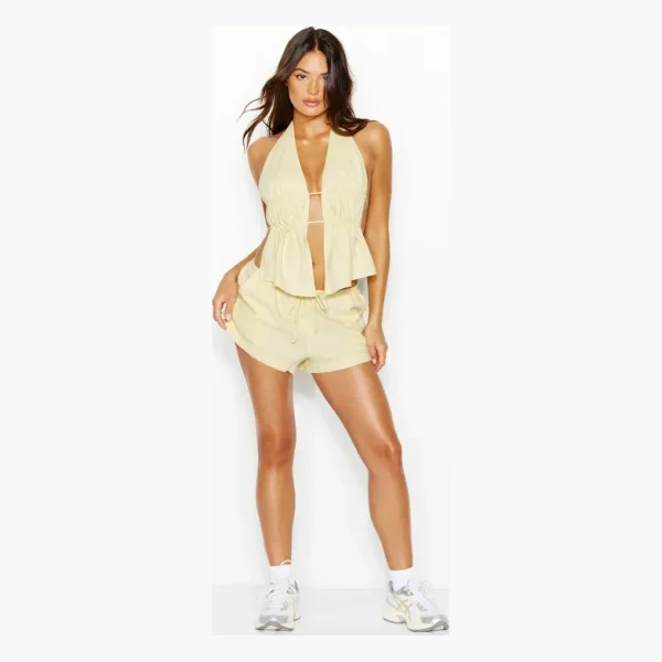 Linen Flyaway Halter Top