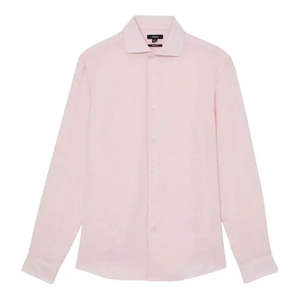 Ruban Linen Cutaway-Collar Regular-Fit Shirt