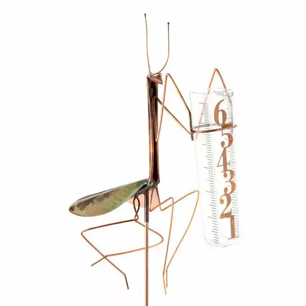 Praying Mantis Rain Gauge