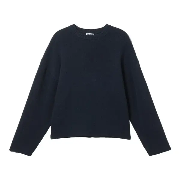 Boxy Knitted Cotton Sweater
