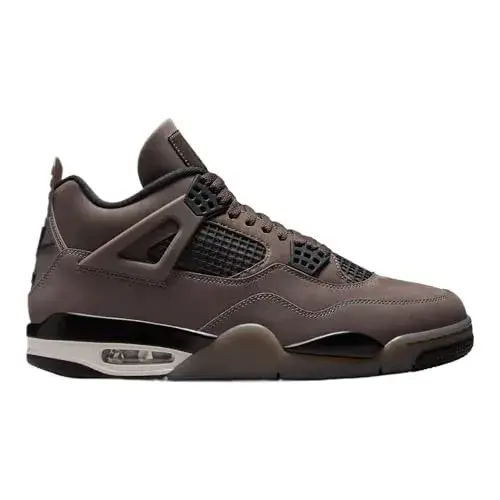 Air Jordan 4 Retro Cave Stone and Black Mens Lifestyle Shoes (Cave Stone/Black/Phantom) Size 9