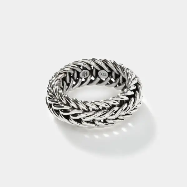 Wide Kami Chain Band Ring