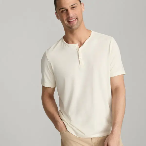Ecosoft Short-Sleeve Henley