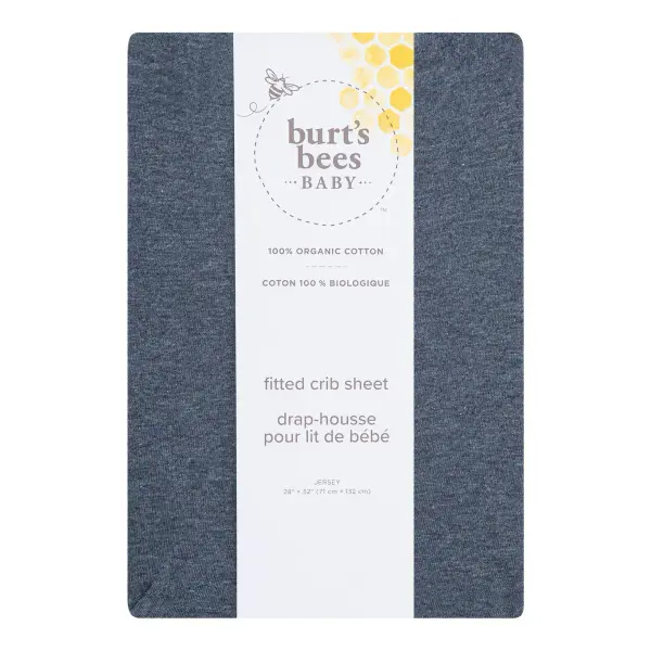 Beesung® Solid Organic Cotton Fitted Crib Sheet