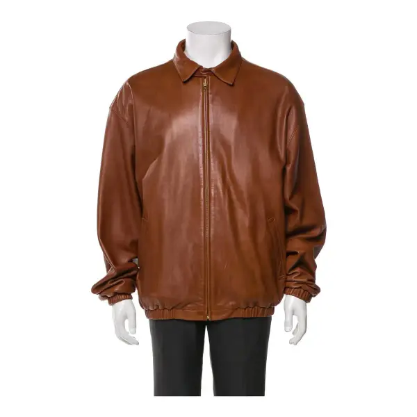 Leather Bomber Jacket