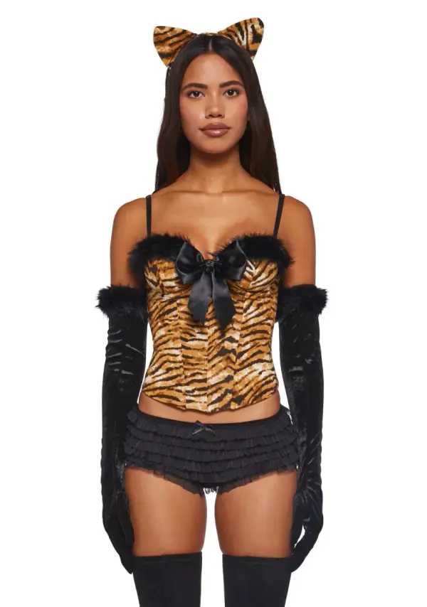Womens Sexy Halloween Tiger Costume