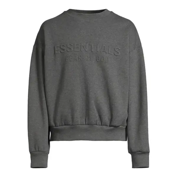 Embossed Classic Crewneck Sweatshirt