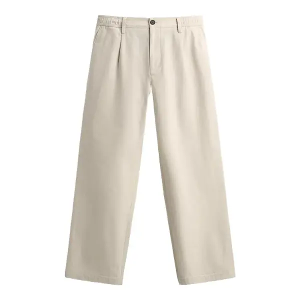 Pleated Straight Fit Pants