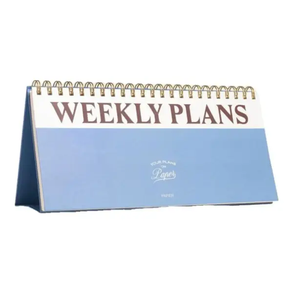 Paper Plans Spiral Weekly Desk Planner