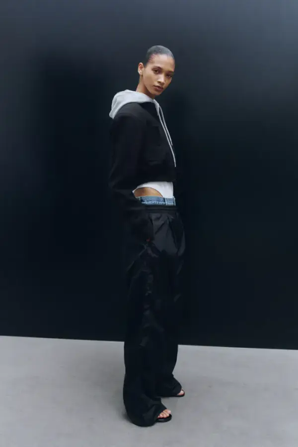 Cropped Wool Bomber Jacket