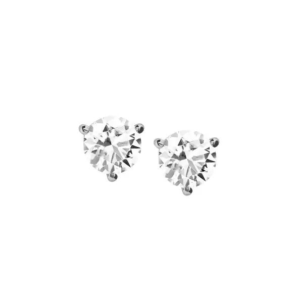Classic Martini Stud Earrings in Moissanite