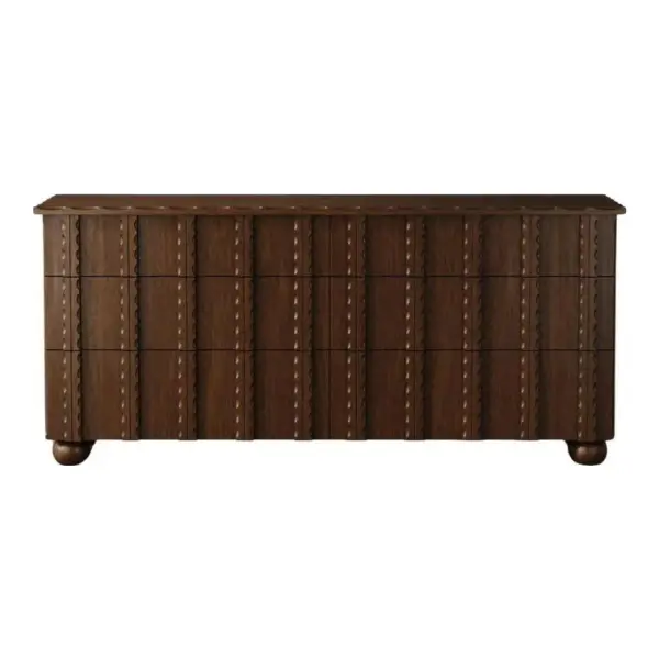 Marchand Scalloped Walnut Dresser