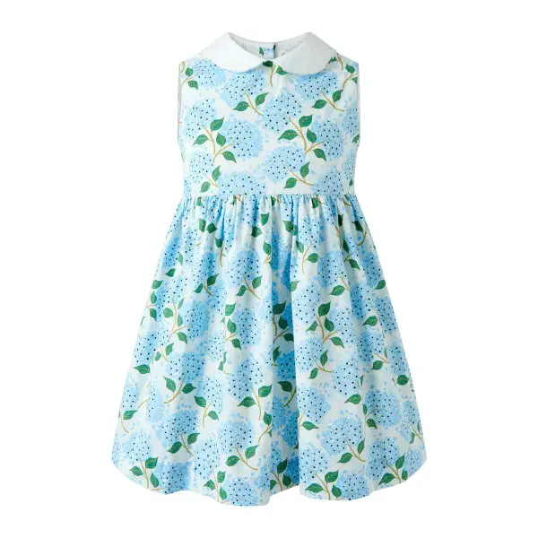 Hydrangea Peter Pan Collar Dress