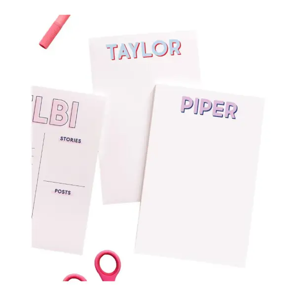 Modern Classics First Name Notepad
