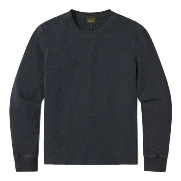 Waffle Crewneck Sweater