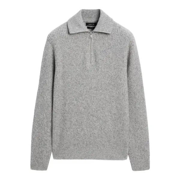100% Wool Mock Neck Jumper