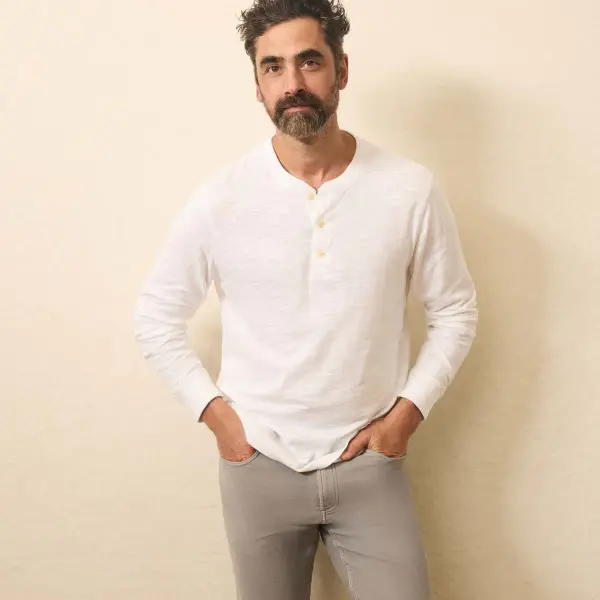 Sunwashed Slub Henley 