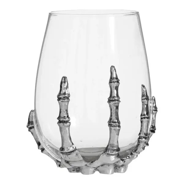 Skeleton Stemless Wine Glass