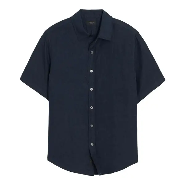 Irish Linen Point Collar Shirt