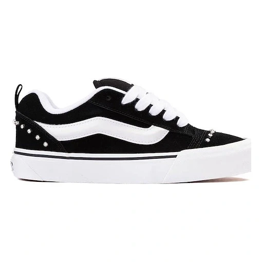 Vans Knu Skool Rhinestone Skate Shoe - Black / White