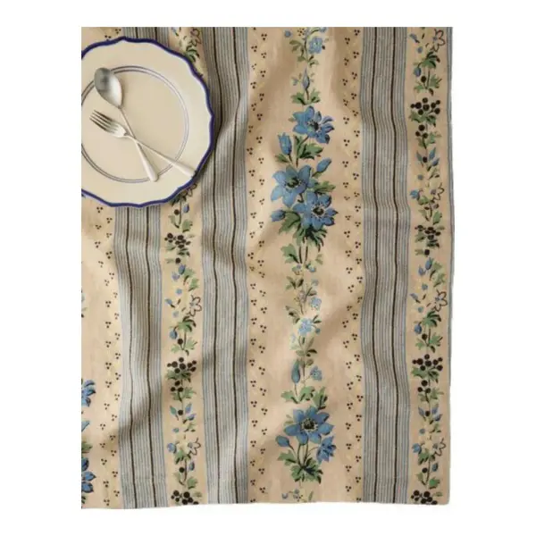 Golden Linen Tablecloth By Heidi Caillier