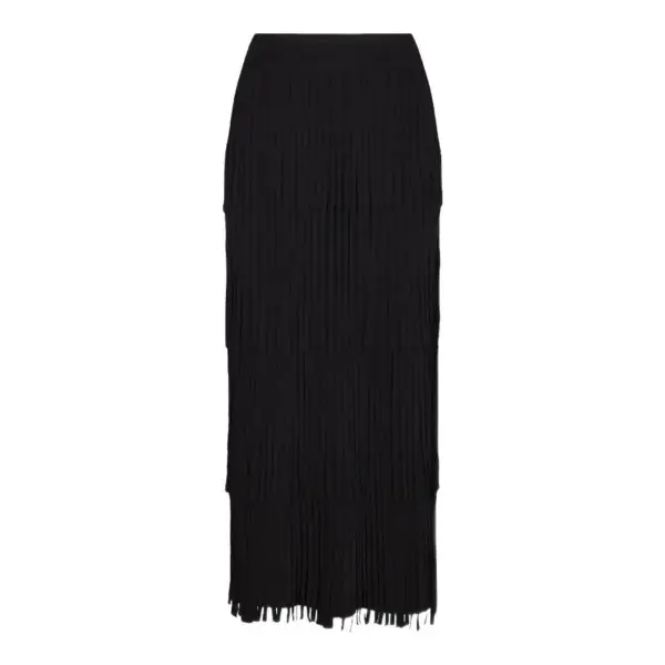 Za Za Fringe Midi Skirt