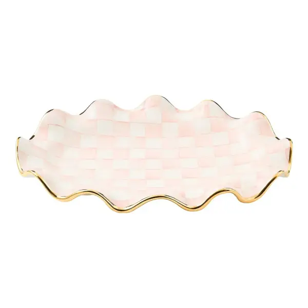 Check Ceramic Serving Platter