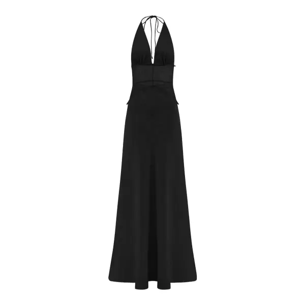 Dinah Lace and Satin Maxi Dress