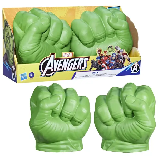 Marvel Avengers Hulk Gamma Smash Fists Role Play Toy for Kids, Halloween Costume Accessory, 5+