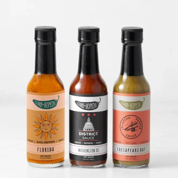 Clark & Hopkins Hot Sauce US Flavors Gift Set