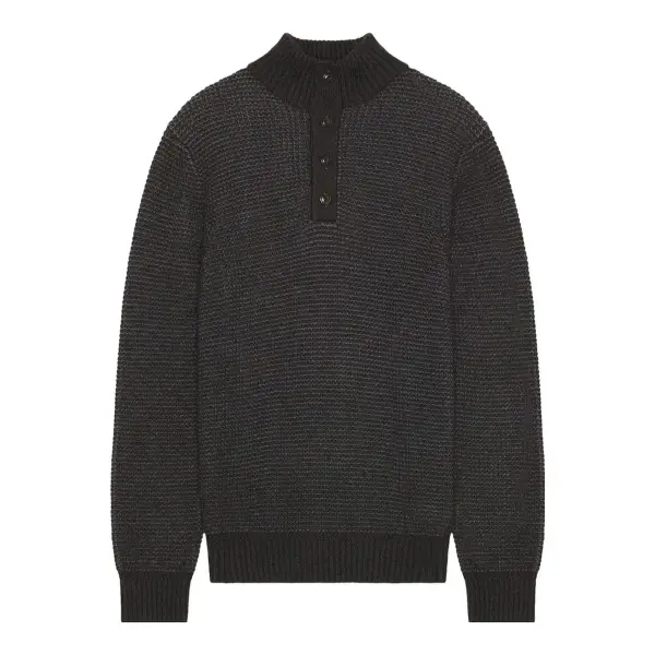 Quarter Button Sweater
